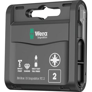 Wera PZ2 Impact Screwdriver Bits - 15 pcs Wera PZ2 Impact Screwdriver Bits - 15 pcs