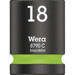 Wera Wrench 18mm Hex Impact Socket - Power, Impact, 38mm Wera Wrench 18mm Hex Impact Socket - Power, Impact, 38mm