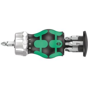 Wera Compact Stubby Screwdriver Set - 6 Bits, Ratchet, Compact Wera Compact Stubby Screwdriver Set - 6 Bits, Ratchet, Compact