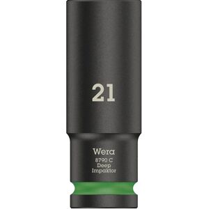 Wera 8790 C Impact Socket - Hex, Deep, 21mm Wera 8790 C Impact Socket - Hex, Deep, 21mm