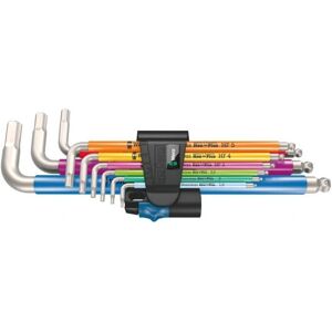 Wera 3950/9 Hex-Plus Multicolour Stainless Steel Hex Key Set - 9 pcs Wera 3950/9 Hex-Plus Multicolour Stainless Steel Hex Key Set - 9 pcs