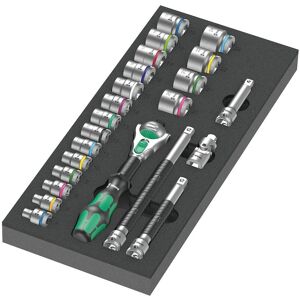 Wera 05150111001 Ratchet Wrench Set - 23 Piece, Black-Green Wera 05150111001 Ratchet Wrench Set - 23 Piece, Black-Green