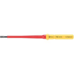 Wera VDE Insulated Slotted Blade - 4mm, 157mm, Hex Drive Wera VDE Insulated Slotted Blade - 4mm, 157mm, Hex Drive