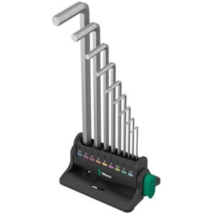 Wera 05022102001 inbussleutelset - 9 stuks, Chroom, Duurzaam, Wand/hanger Wera 05022102001 inbussleutelset - 9 stuks, Chroom, Duurzaam, Wand/hanger