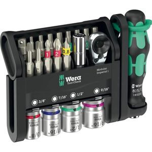 Wera Screwdriver Bits Bit Holder Socket Set Tool Check Modular Imperial - 21pc Wera Screwdriver Bits Bit Holder Socket Set Tool Check Modular Imperial - 21pc