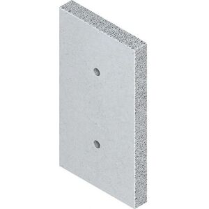 Niedax - BSP 220.120.20 - 220x120x20 - 2x trous pré-percés - plaque coupe-feu - Publicité Niedax - BSP 220.120.20 - 220x120x20 - 2x trous pré-percés - plaque coupe-feu - Publicité