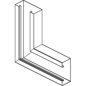 Niedax GKV 133-78 R - Vertikaleck 90° - Stahl - IP20 - Weiß Niedax GKV 133-78 R - Vertikaleck 90° - Stahl - IP20 - Weiß