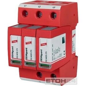 DEHN 952300 DG M TNC 275 Overspanningsbeveiliging - Type 2, 3-Fase DEHN 952300 DG M TNC 275 Overspanningsbeveiliging - Type 2, 3-Fase