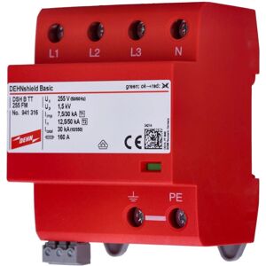 DEHN 941316 DSH B TT 255 FM Protector contra sobretensiones - Circuito final, 50kA DEHN 941316 DSH B TT 255 FM Protector contra sobretensiones - Circuito final, 50kA