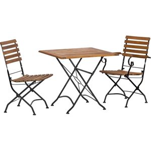 Acamp Gartentisch + Stühle Set - FSC Akazienholz, Teak Finish Acamp Gartentisch + Stühle Set - FSC Akazienholz, Teak Finish