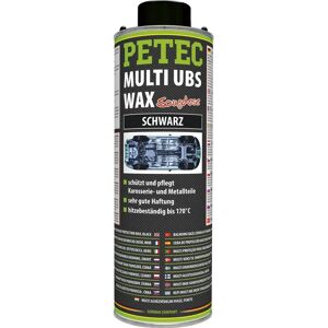 Petec Schwarzer Unterbodenschutz - 1L Multi UBS Wachs - Karosserie & Metall Petec Schwarzer Unterbodenschutz - 1L Multi UBS Wachs - Karosserie & Metall