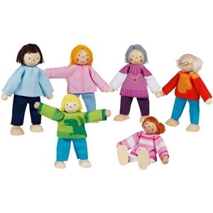 Goki 51496 Holz-Puppenfamilie - Flexible Spielfiguren Goki 51496 Holz-Puppenfamilie - Flexible Spielfiguren