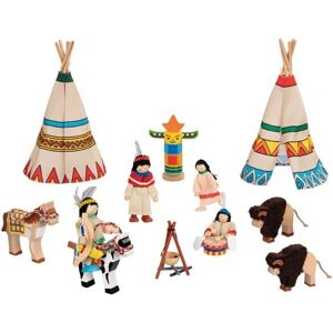 Goki Indian camp - Toy with flexible dolls and accessories Goki Indian camp - Toy with flexible dolls and accessories