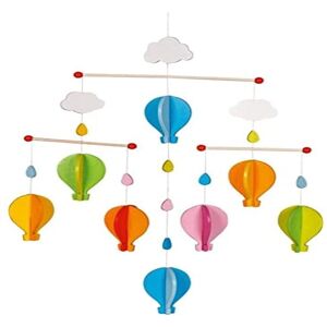 Goki Baby Mobile - Hot Air Balloons - Wooden, 35x35x53 cm Goki Baby Mobile - Hot Air Balloons - Wooden, 35x35x53 cm