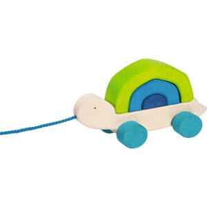 Goki Turtle Pull Toy - Wooden Stacking Animal - 19cm Goki Turtle Pull Toy - Wooden Stacking Animal - 19cm