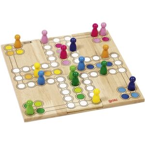 Goki 56914 Jeu de Ludo en Bois - Plateau Modulaire pour Enfants et Adultes Goki 56914 Jeu de Ludo en Bois - Plateau Modulaire pour Enfants et Adultes