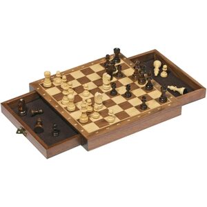 Goki Magnetic Chess Game - 25cm Wooden Board for Ages 7+ - Strategy Game Goki Magnetic Chess Game - 25cm Wooden Board for Ages 7+ - Strategy Game