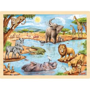 Goki Wooden Puzzle African Savannah - Puzzle - 96 pieces Goki Wooden Puzzle African Savannah - Puzzle - 96 pieces