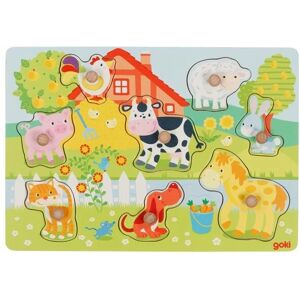 Goki 57392 Tierpuzzle - Pädagogisches Holztierspielzeug für Kinder Goki 57392 Tierpuzzle - Pädagogisches Holztierspielzeug für Kinder