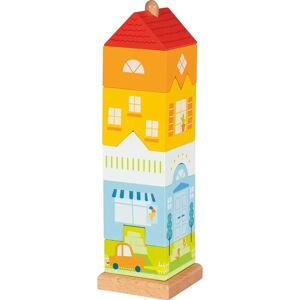 Goki Wooden Stacking Tower for Kids - 6 Pieces - Develops Motor Skills Goki Wooden Stacking Tower for Kids - 6 Pieces - Develops Motor Skills