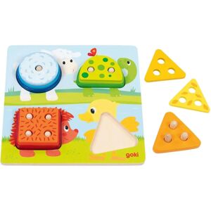 Goki Holzfarben- und Formensortierbrett mit Tieren - Spielzeug Goki Holzfarben- und Formensortierbrett mit Tieren - Spielzeug