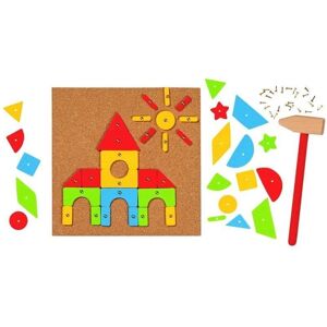 Goki Hammer and nail game - Fine motor skills toy - 118 pcs Goki Hammer and nail game - Fine motor skills toy - 118 pcs
