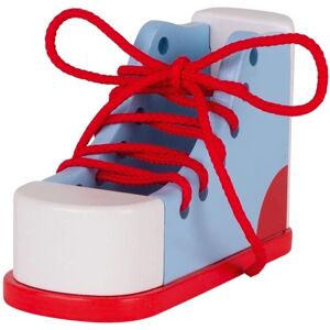 Goki 58784 - Lernschuh Schleife binden Schnüren blaurotweiß Goki 58784 - Lernschuh Schleife binden Schnüren blaurotweiß