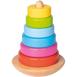 Goki 58925 - Torre apilable de madera multicolor para mayores de 2 años Goki 58925 - Torre apilable de madera multicolor para mayores de 2 años