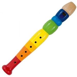 Goki Wooden Recorder - Rainbow - 20 cm - Learning Toy Goki Wooden Recorder - Rainbow - 20 cm - Learning Toy