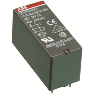 ABB CR-P024DC2 Elektrisches Relais - 2 C/O SPDT 8A 24VDC - Schwarz ABB CR-P024DC2 Elektrisches Relais - 2 C/O SPDT 8A 24VDC - Schwarz