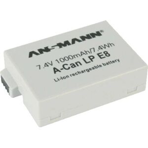 Batterie appareil photo Ansmann A-Can LP-E8 - 1000mAh, Li-Ion - Publicité Batterie appareil photo Ansmann A-Can LP-E8 - 1000mAh, Li-Ion - Publicité
