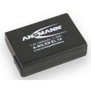 Ansmann Nikon EN-EL14 Lithium-Ion Batteri - 1000mAh Ansmann Nikon EN-EL14 Lithium-Ion Batteri - 1000mAh