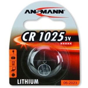 Lithiumová baterie Ansmann CR1025 - 3V, 30mAh - Hodinky/Kamera/Klíč Lithiumová baterie Ansmann CR1025 - 3V, 30mAh - Hodinky/Kamera/Klíč