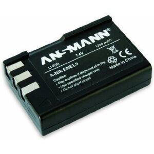 Pack de Baterías Ansmann para Nikon EN-EL9 - 1200mAh Li-Ion Pack de Baterías Ansmann para Nikon EN-EL9 - 1200mAh Li-Ion