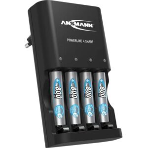 Ansmann Powerline 4 Smart Batterijlader - Lader Ansmann Powerline 4 Smart Batterijlader - Lader