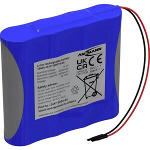 Ansmann 18650 Battery Pack - 2550 mAh, 14.4 V, Li-Ion, with Cable Ansmann 18650 Battery Pack - 2550 mAh, 14.4 V, Li-Ion, with Cable