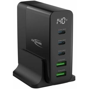 Ansmann DC5140PD USB-Ladegerät - 140 W, 5 Anschlüsse, LED-Anzeige Ansmann DC5140PD USB-Ladegerät - 140 W, 5 Anschlüsse, LED-Anzeige