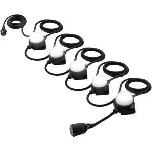Ansmann LED Work Light String - 6000 lumens - 14m - Black - IP44 - Indoor/Outdoor Ansmann LED Work Light String - 6000 lumens - 14m - Black - IP44 - Indoor/Outdoor