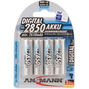 Piles rechargeables AA Ansmann 5035092 - 2850mAh NiMH - Haute capacité - Publicité Piles rechargeables AA Ansmann 5035092 - 2850mAh NiMH - Haute capacité - Publicité