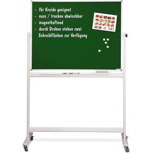 Quadro branco magnético móvel Magnetoplan - Dupla face, rotação de 360°, estrutura de alumínio Quadro branco magnético móvel Magnetoplan - Dupla face, rotação de 360°, estrutura de alumínio