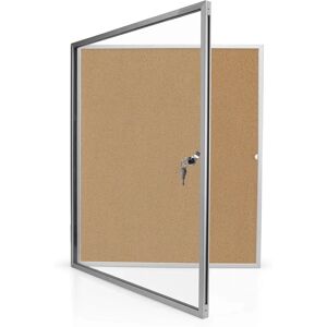Vitrina de parede Magnetoplan SP - Cortiça/Branco cinza - Capacidade 6 A4 Vitrina de parede Magnetoplan SP - Cortiça/Branco cinza - Capacidade 6 A4