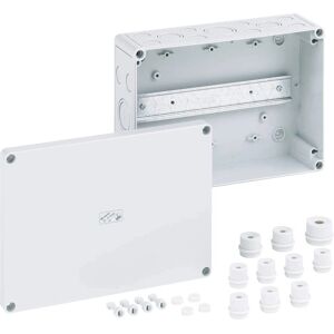 Caja de conexiones IP66 gris Spelsberg RK 4/25-L con riel de montaje Caja de conexiones IP66 gris Spelsberg RK 4/25-L con riel de montaje