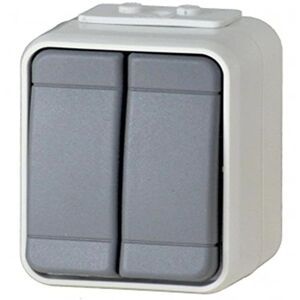 Elso 441509 - Lichtgrijze Serie Schakelaar - IP44 - 10A - Opbouwmontage Elso 441509 - Lichtgrijze Serie Schakelaar - IP44 - 10A - Opbouwmontage