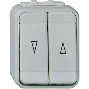 Elso 442809 - Jalousietaster lg/dg - IP44 - 2 Tasten - 10A 250V Elso 442809 - Jalousietaster lg/dg - IP44 - 2 Tasten - 10A 250V