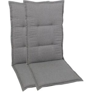 GO-DE Tuinstoelkussens Set van 2 - 50x108 cm, Lichtgrijs GO-DE Tuinstoelkussens Set van 2 - 50x108 cm, Lichtgrijs
