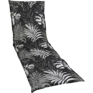 GO-DE Gartenliege Polster - 60x190x48 cm - Schwarz - Gartenliege GO-DE Gartenliege Polster - 60x190x48 cm - Schwarz - Gartenliege