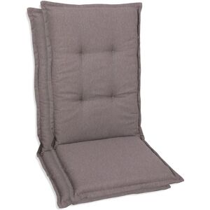 GO-DE Taupe Tuinstoelkussens - Set van 2 GO-DE Taupe Tuinstoelkussens - Set van 2