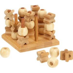 Philos Tic Tac Toe Bambù - Gioco 3D ecologico per 2 giocatori Philos Tic Tac Toe Bambù - Gioco 3D ecologico per 2 giocatori