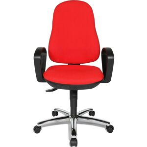 Chaise de Bureau Topstar Syncro Steel - Rouge, Réglable, Ergonomique - Publicité Chaise de Bureau Topstar Syncro Steel - Rouge, Réglable, Ergonomique - Publicité