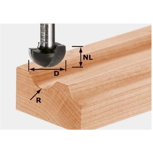 Festool hw S8 R4 Carbide Router Bit - Profile & Reverse Profile Cut - Router Bit for Wood & Plastic Festool hw S8 R4 Carbide Router Bit - Profile & Reverse Profile Cut - Router Bit for Wood & Plastic
